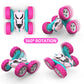 Hamdol Remote Control Car for Girls Pink RC Car Double Sided 360Flip Stunt Car with Headlights, All Terrain Tires, Rechargeable