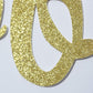Born Two Be Wild Glitter Banner, Two Years Old Banner, 2nd Birthday Party Decor (Gold)