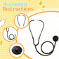 Leitee 50 Pcs Kids Stethoscope Toy - Real Working & Disposable - Bulk for School & Classroom - Tech Toy Nursing Doctor Kit for C