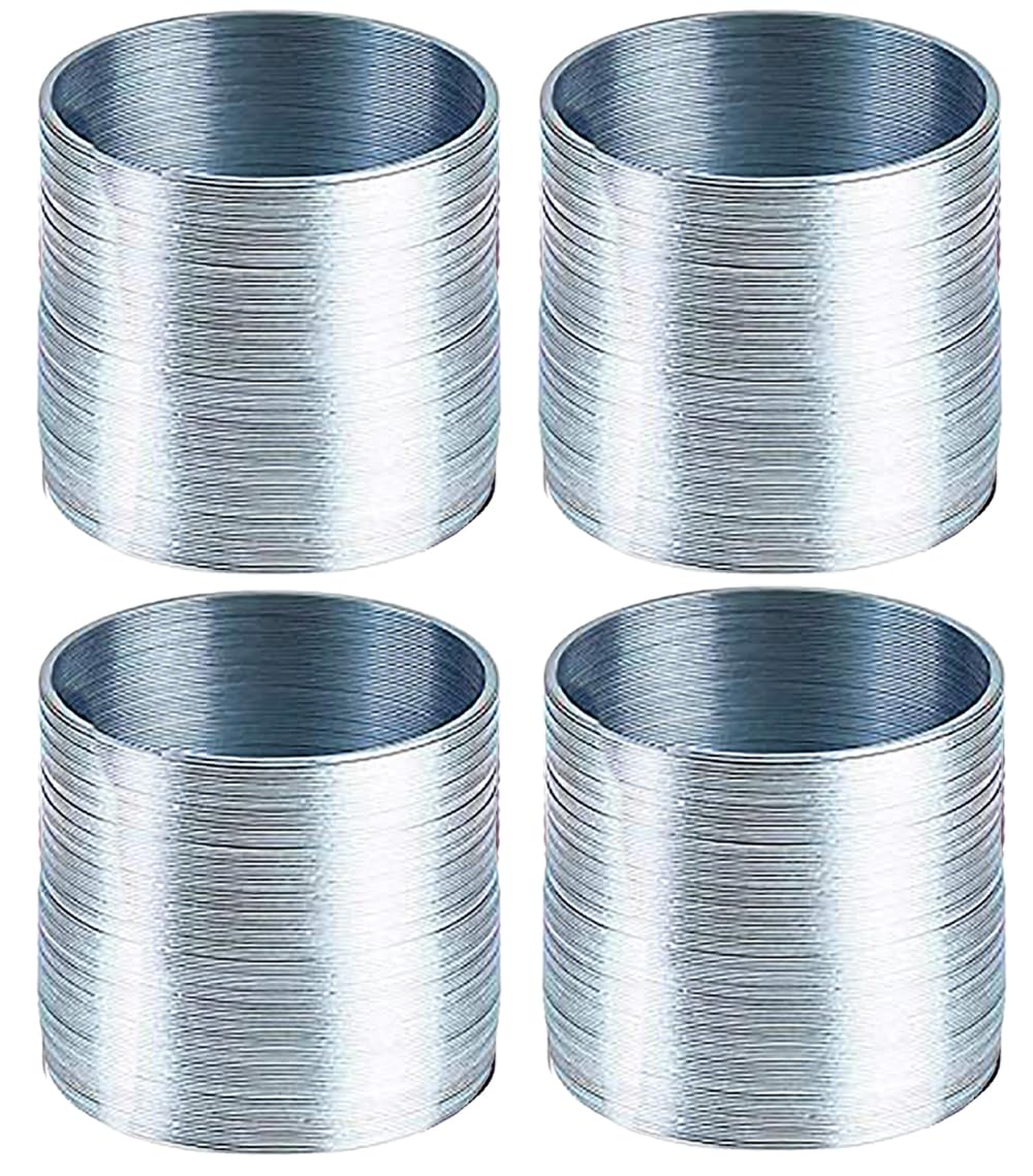Silver Metal Coil Spring, Goody Bag Fillers, Party Favor For Kids, Variety Of 2.4'' (60Mm) Individually Boxed (50-Pack)