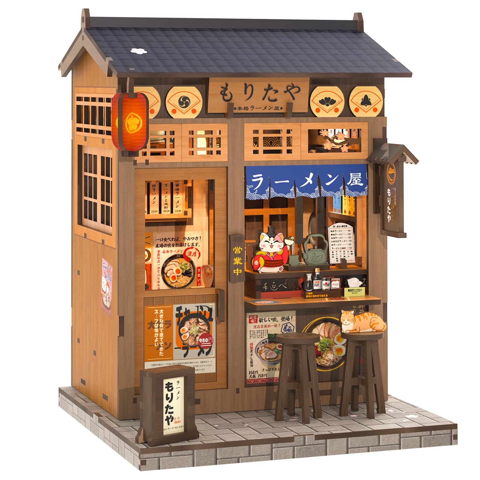 CUTEBEE Book Nook Kit  DIY Miniature House Kits for mature-themed and Teens  Dollhouse Booknook Tiny House  Bookshelf 3D Wooden Puzzle  DIY Craft Gifts for Family and Friends (Morita-Ya)