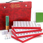 Mose Cafolo Professional Chinese Mahjong Game Set 146 Numbered Large Size Tiles With Carrying Travel Case, Complete Mahjong Tile