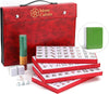 Mose Cafolo Professional Chinese Mahjong Game Set 146 Numbered Large Size Tiles With Carrying Travel Case, Complete Mahjong Tile