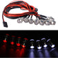 Acekeeps RC Scale Crawler Led Light Kit, RC SC Car Headlights and Taillight Combo for 1/10 Slash RC Truck SCX10 GEN7 Crawler, 1-