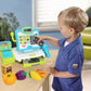 Fs Pretend Play Cash Register Toys With Scanner, Calculator, Large Drawer, Microphone, Play Food, Supermarket Cashier Register T