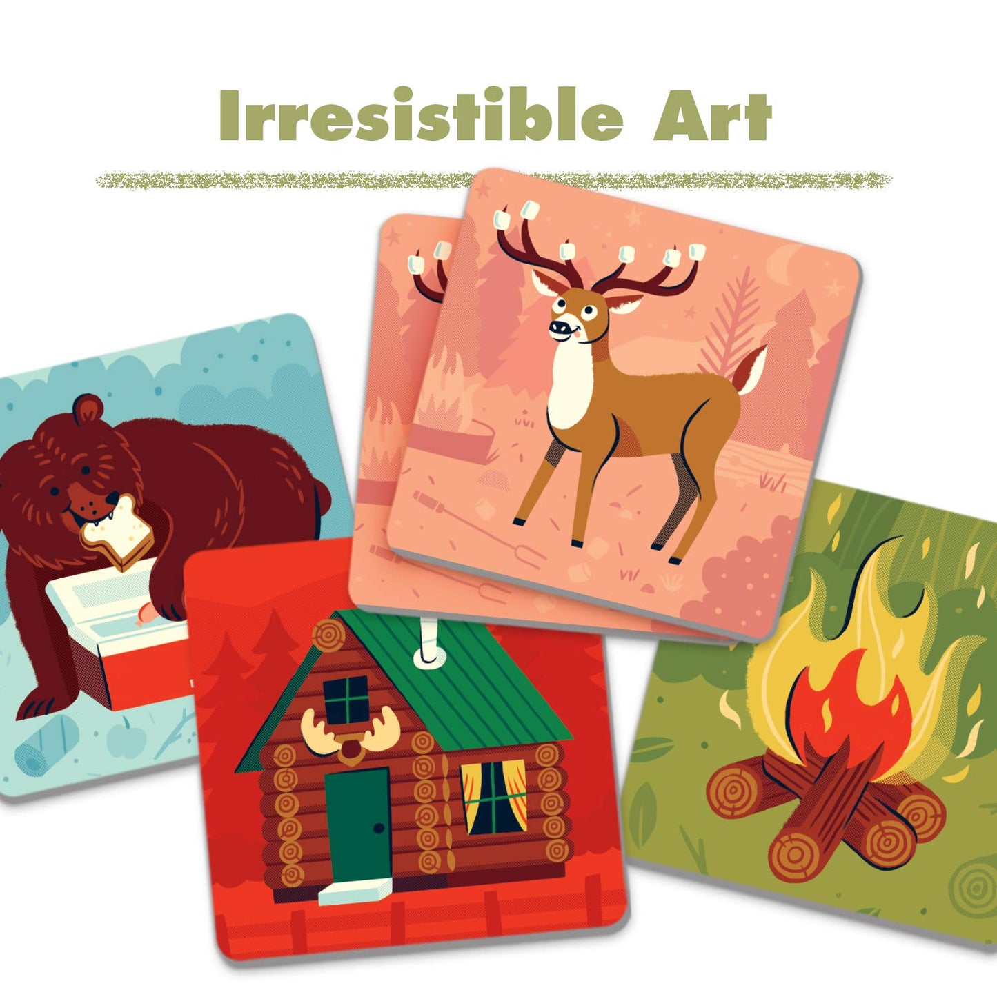 Ravensburger Great Outdoors Memory Game | Fun & Fast Camping Matching Game | Ideal For Boys & Girls, Ages 3 & Up | Builds Focus, Memory & Matching Skills - 20359