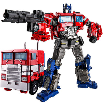 Vvbvv Deformation Action Figure Toy, Portable Car Model Alloy Deformed Robot Toy Gift For Kids Boys And Girls (Red 7.08 Inches)