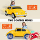 Xcar 12V Electric Car For Toddlers, Ride On Car With Remote Control, Led Light, 3 Speeds, Music, Bluetooth, 3-5 Years Old, Yello