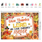 Fall Thanksgiving Backdrop Give Thanks to The Lord Photography Background Give Thanks Thanksgiving Harvest Day Party Decorations