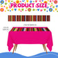 Hosuly Mexican Fiesta Tablecloth 54 X 108'' Party Plastic Tablecloth Striped Table Cover For Mexican Fiesta Party Decorations(Pu