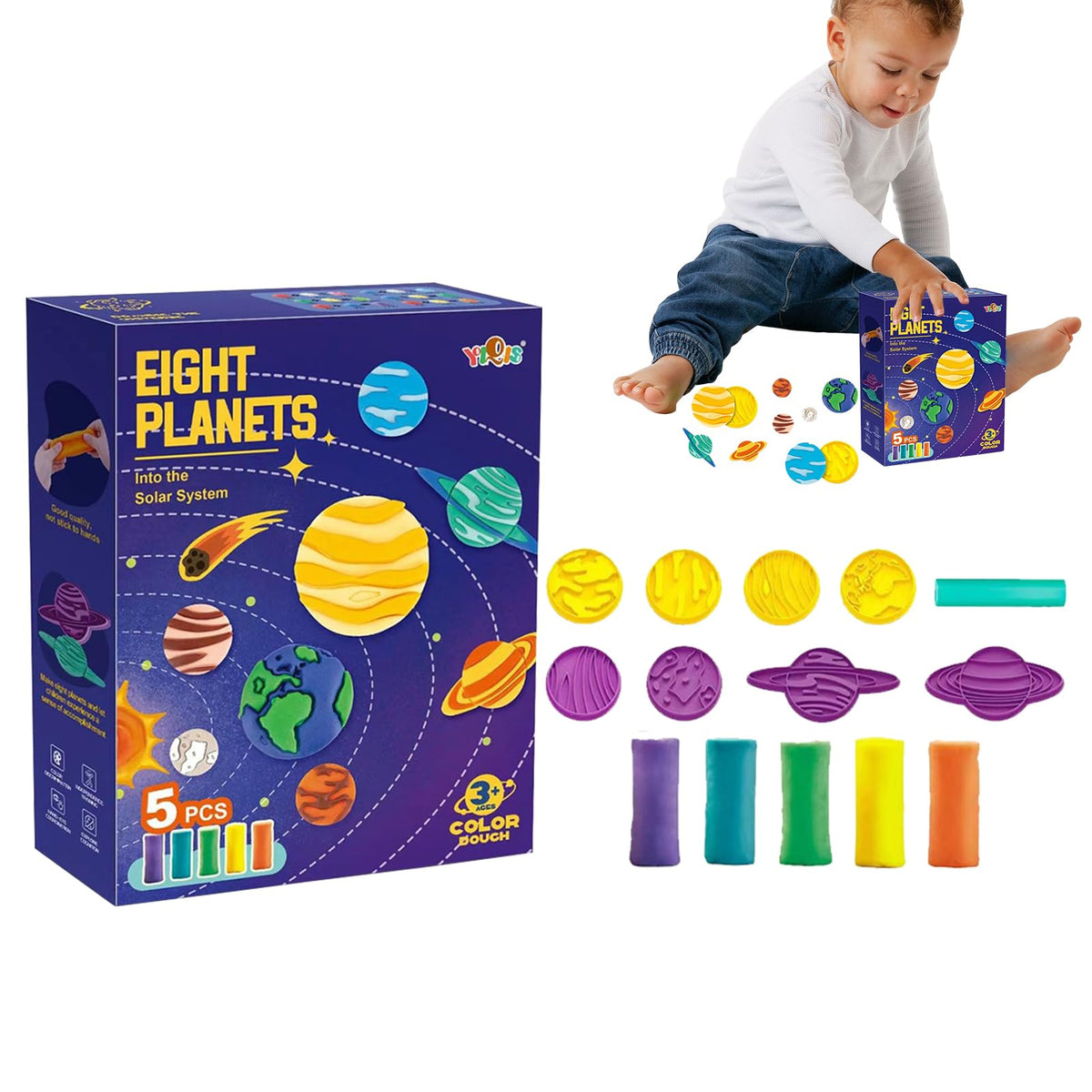 F Fabobjects Modeling Clay For Kids  Playdoh Clay Set Modeling | Diy Creative Ultra Soft Light Clay Arts And Crafts Kits Modeli
