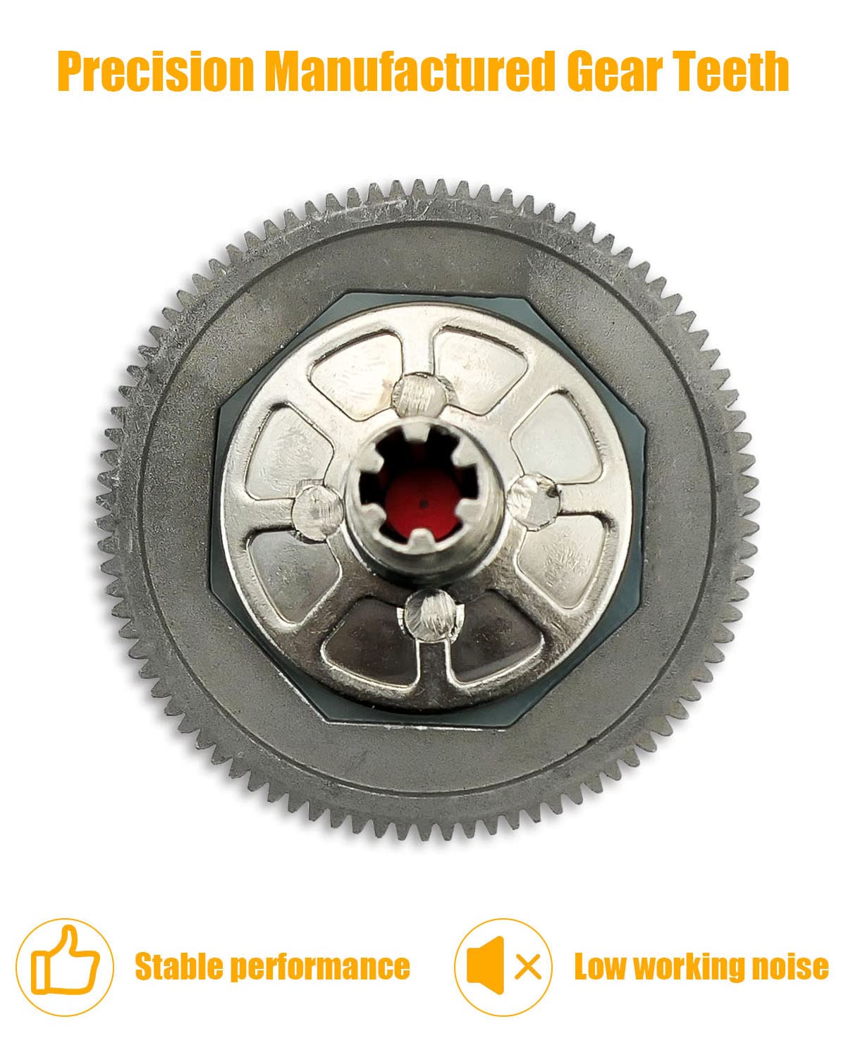 91T Spur Gear Slipper Clutch Set Upgrades Part Compatible with 1/10 Arrma Granite 4X4 550, Senton 4X4 550, Typhon 4X4 550, 91T 4