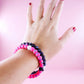 FROG SAC 3 PCS Unicorn Bracelets for Girls, Silicone Bubble Bracelet Pack for Kids, Unicorns Theme Birthday Party Favors and Goo