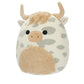 Squishmallows Original 19Cm Borsa, Grey Spotted Highland Cow, Add Ainhoca To Your Team, Ultra Soft Plush
