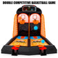 GOODLYSPORTS Mini Basketball Game - Medium Orange Plastic Desk Toy, Model 80880, Fun for Kids & Adults, Ideal Basketball Gift