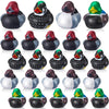 Deekin 24 Pcs Family Mallard Rubber Duck 2 Inch Cool Floating Decoy Rubber Ducks Adorable Soft Bathtub Decoy Bath Toys For Birthday Gift Nature Birds Lovers Cruise Party Hunting Decoration
