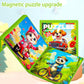 Magnetic Puzzles for Kids Ages 4-8, 3 in 1 Toddler Travel Puzzles, Animal Car Activities Toy for Boys Girls 4-6, Preschool Learn