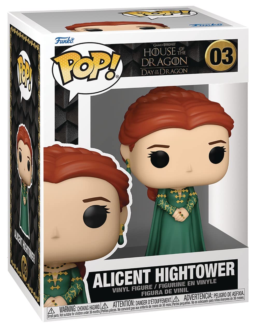 Pop House Of Dragon - Alicent Hightower Funko Vinyl Figure (Bundled With Compatible Box Protector Case), Multicolored, 3.75 Inches
