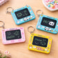 SGE 89 Mini LCD Writing Tablet Keychain for Kids & Girls | Reusable Digital Drawing Pad | 1 Click Erase Memo Board | Pocket Size