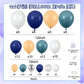 Ocean Theme Balloons Arch Kit, Under The Sea Balloon Garland Arch Kit, Retro Sea Blue Apricot Silver Party Balloons For Kids Boy
