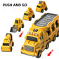 Temi Construction Truck Toys For 3-7 Years Old Boys - Kids Friction Powered Car Toys For Toddler Ages 3-5, Carrier Play Vehicles