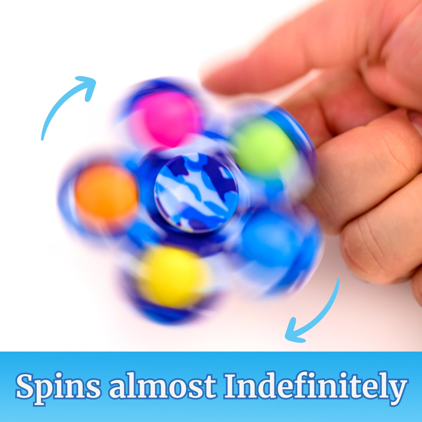 Nutty Toys Fidget Spinner, Sensory Toy For Kids & Adults - Top Stress & Anxiety Relief Gifts 2024 Unique Christmas Stocking Stuf