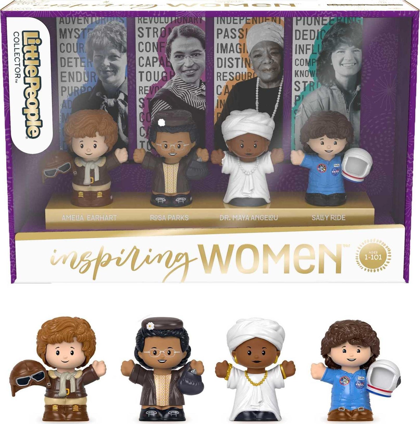 LITTLEPEOPLE COLLECTOR Little People Inspiring Women Set, 4 Figures, Multicolor, Plastic, Model HBT94
