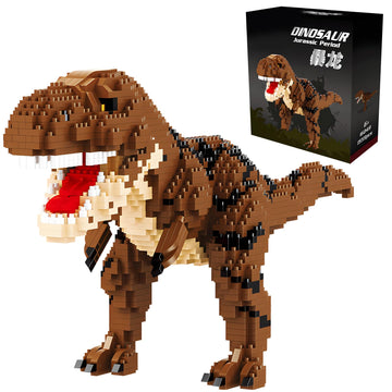 Csnrhg Dinosaur Tyrannosaurus Building Blocks Model Decor Micro Mini Blocks Toy Birthday For Age 6+ Children Adults Teens 1559 P