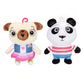 Doloowee Plush Nico And Chip Toys Best Buddies Official Licensed 8    Chip And Nico Stuffed Animal Toy Plush In 2-Pack Bundle