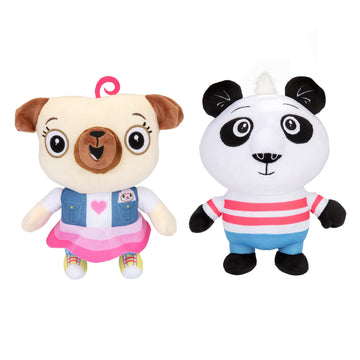 Doloowee Plush Nico And Chip Toys Best Buddies Official Licensed 8    Chip And Nico Stuffed Animal Toy Plush In 2-Pack Bundle