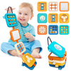 weirtoya Busy Board for 1 Year Old - Multicolor Montessori Travel Toy, Small Plastic Activity Cube for Toddlers, Model DDL-002