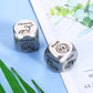 White Elephant Gifts for mature-themeds 2PCS Food Decision Dice Date Night Ideas Guy Gift for Him Her 11th Anniversary Steel Gifts Stocking Stuffers for Men Women