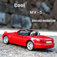 Mzexoma Mazda Miata MX5 Toy Car 1/32 Diecast Model Cars, Car Toys for Kids Age 4-7 Miata Gift for Boys Girls,Pull Back rc Sports