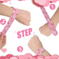 MCPINKY 64PCS Valentines Day Slap Bracelets, Slap Wristbands Assorted Red Valentines Day Snap Bands for Valentine's Day Party Fa