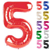 Red Number 5 Balloon 40 Inch, 5 Balloon Number, 5Th Birthday Decorations, Red Party Supplies For Boys Girls