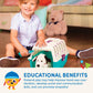Battat Veterinarian Toy Set - 15-Piece Plush Dalmatian Puppy Medical Kit for Kids, Ages 2-4, Blue - Includes Stethoscope & Tools