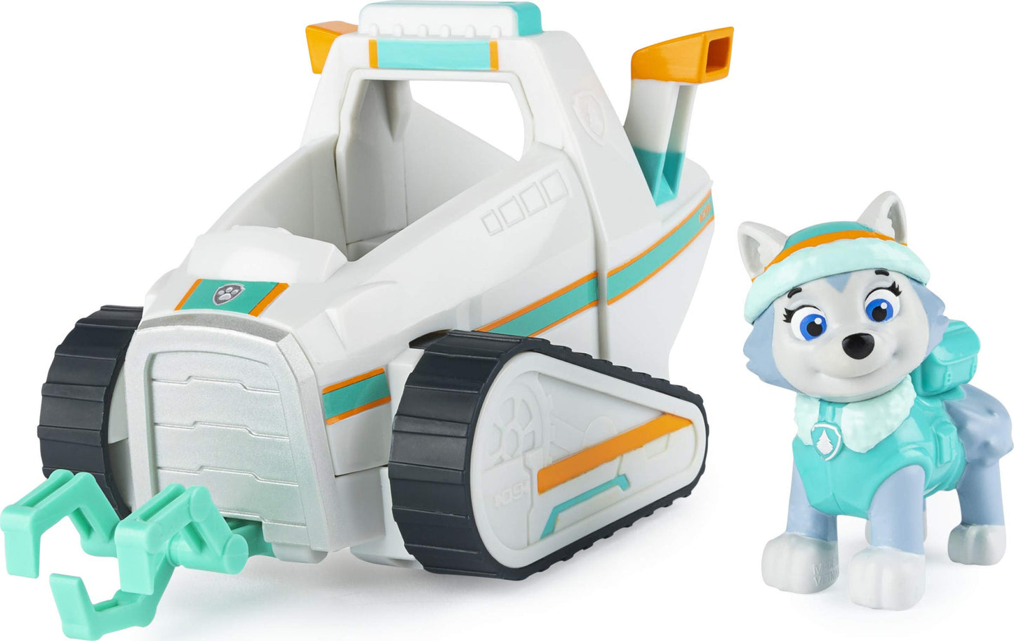 Paw Patrol Everest’s Snow Plow Vehicle with Collectible Figure, Plastic, Ages 3+, Model 6056856