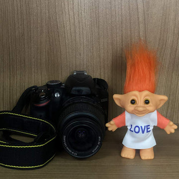 Lucky Troll Dolls,Vintage Troll Dolls Chromatic Adorable For Collections, School Project, Arts And Crafts, Party Favors - 7.5' Tall Orange Hair (Include The Length Of Hair)