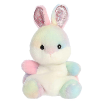 Aurora Adorable Palm Pals Opal Rainbow Bunny Stuffed Animal - Pocket-Sized Play - Collectable Fun - 5 Inches