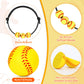74 PCS Softball Party Favors Softball Charm Bracelets Sports Softball 1.6Foam Ball 50 Softball Stickers Decorations Softball Wri