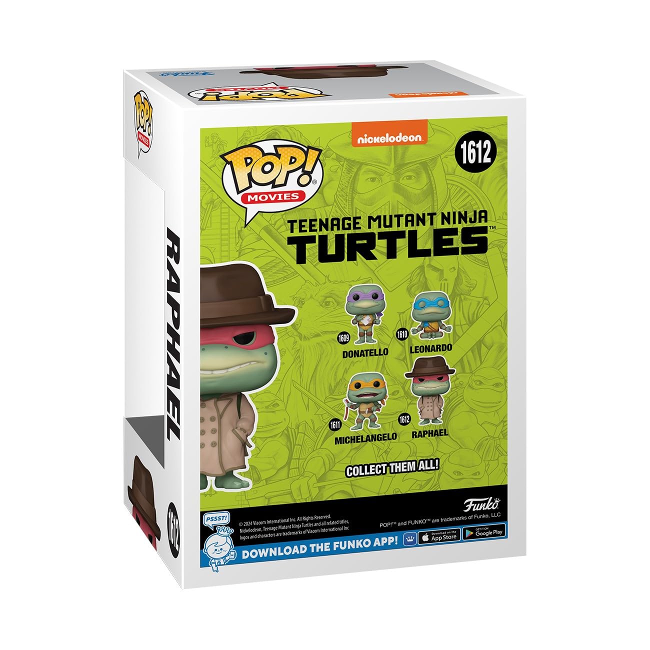 Funko POP! TMNT Raphael with Coat & Hat - Collectible Vinyl Figure - Multicolor - Model 76048 - Official Merchandise for Kids & Adults