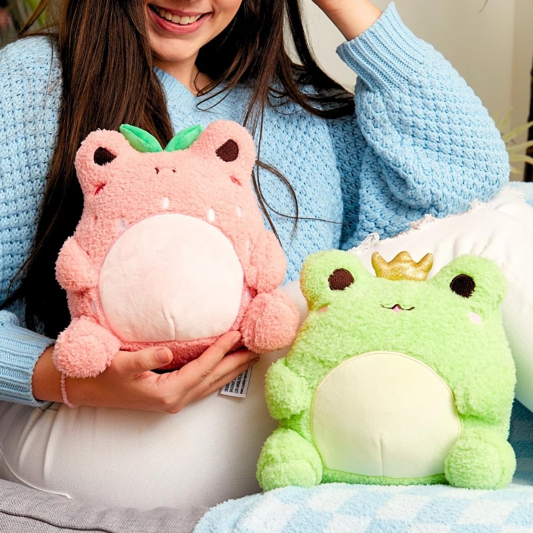 Cuddle Barn PlushGoals - Wawa The Prince Super Soft Cute Kawaii Froggie Collectible Stuffed Animal Plush Toy, 9 inches