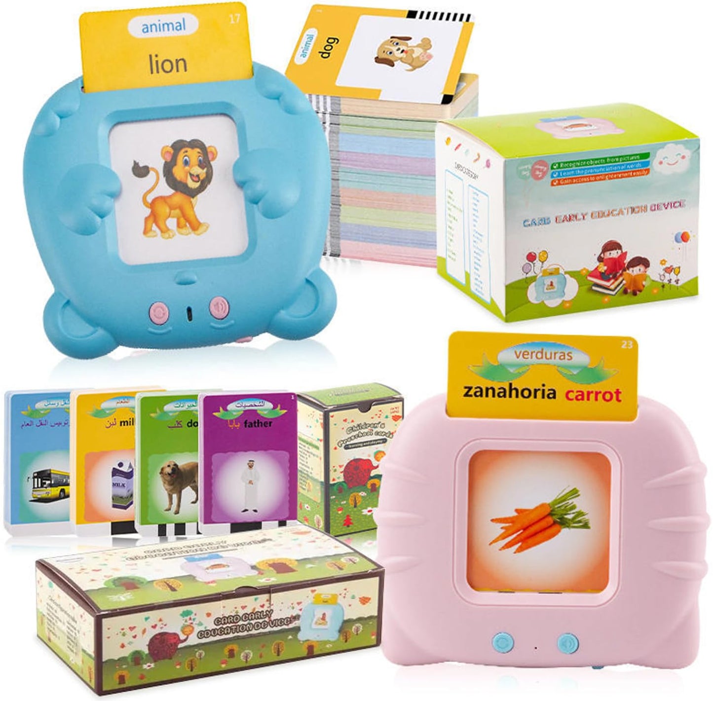 Avi Eagles Talking Flash Cards For Toddlers  Educational Electronic Learning Toy, Montessori Speech Therapy Device With English