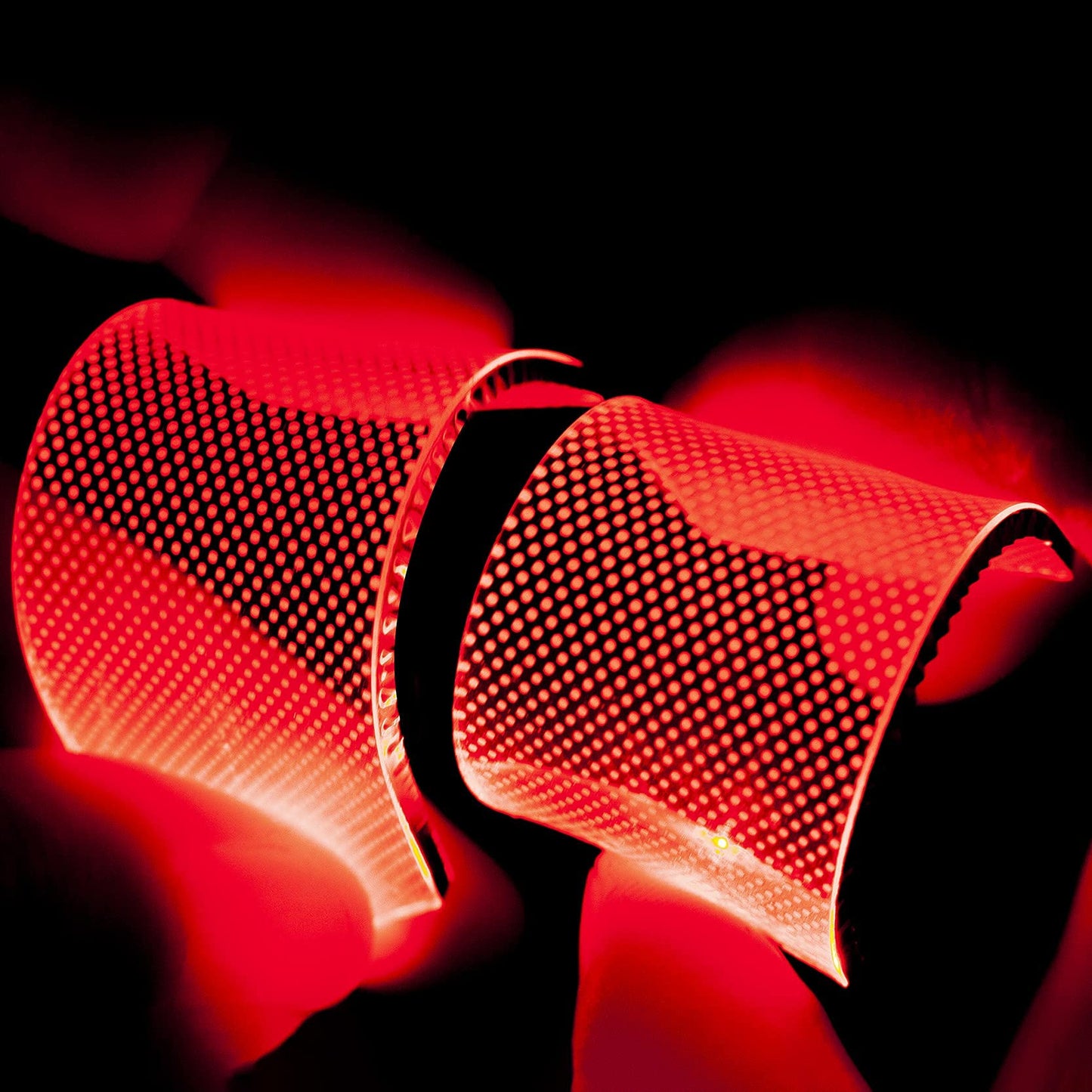 mlnyitus Flexible Helmet led Light Decorations led Lights Flexible Cosplay DIY kit Decorations RGB Superhero for Men Gifts Red