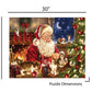 Springbok Christmas Kittens 1000 Piece Jigsaw Puzzle For Adults And Kids Features Santa Clause Playing With Adorable Kittens