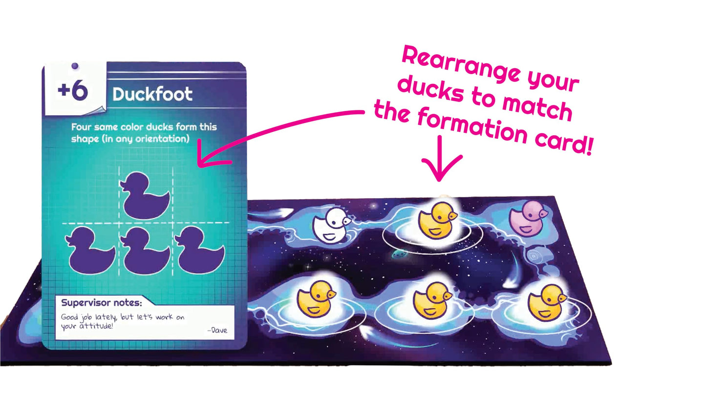Abducktion Bundle Base + IntergalacDuck Expansion Pack, Strategic Duck Game, 25-30 Min, Ages 12+, Green, Model AB-COMBO, Plastic