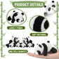 Sotiff 80 Pcs Panda Stuffed Animal Panda Plush Toy 4 Inch Mini Stuffed Animals Small Soft Gifts, Jungle Safari Party Favors, Cla
