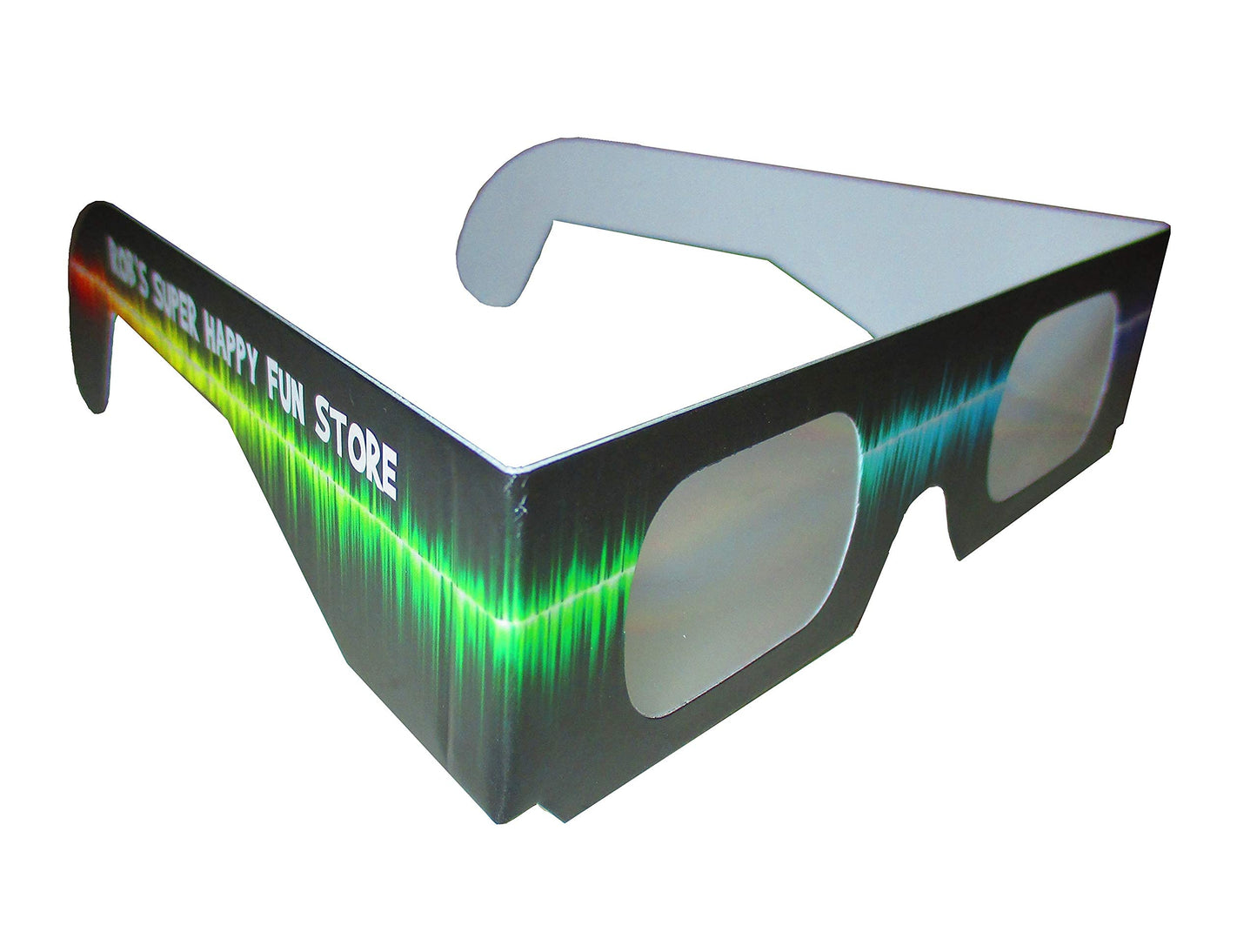 Rob's Super Happy Fun Store 3D  Glasses - Rave Waves - 50 Pair Paper Glasses - See Colorful Rainbows Around Points of Light Perfect for Festivals  Holiday Lights  Parties