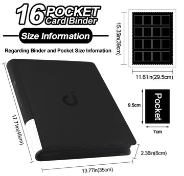 enhanced Card Binder 16 Pocket - Fits 1408 Cards