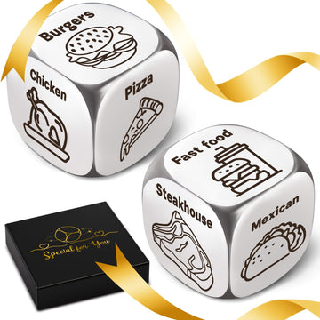 Fathers Day Dad Gifts Baskets From Daughter Son Wife, Gifts For Men Him Her, Couple Gifts For Boyfriend, Winzwon Food Dice Anniv